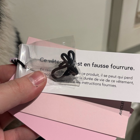 Anthropologie NWT Avec Les Filles Faux-Fur Zebra Cropped Coat XL - Picture 8 of 9